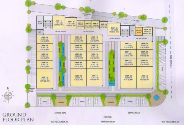  anaya-business-center 1 Ground Cluster Plan