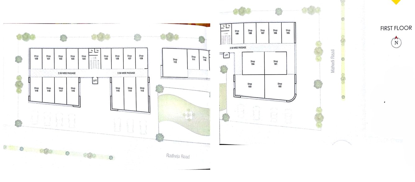  the city mall Building 1 Cluster Plan For 1st Floor
