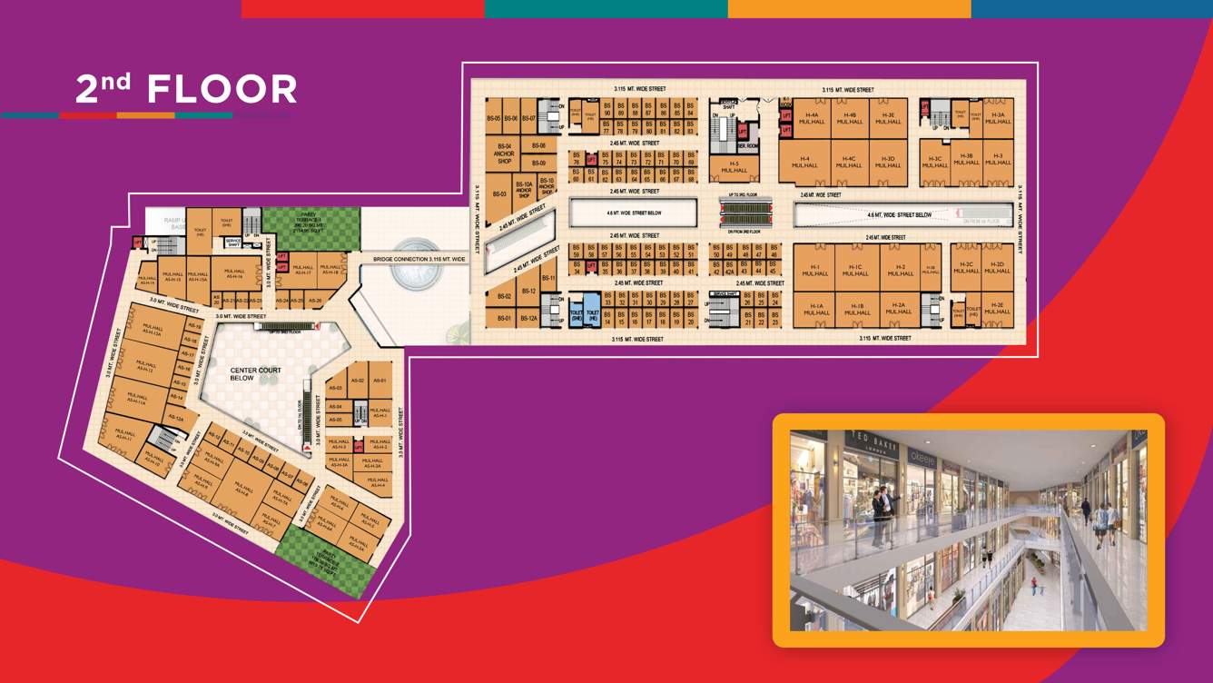  city center phase 2 Himalaya City Center Phase 2 Cluster Plan for 2nd Floor