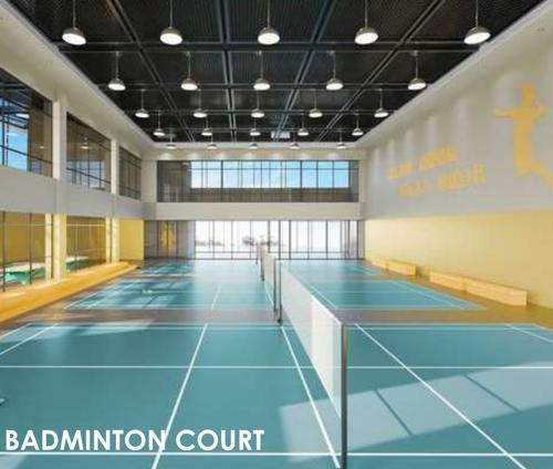  rise-square-palm-street-madison-square-broadway-street Badminton Court