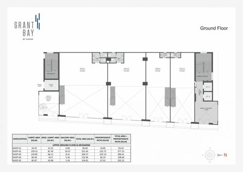  bay Grant Bay Commercial Cluster Plan for ground Floor