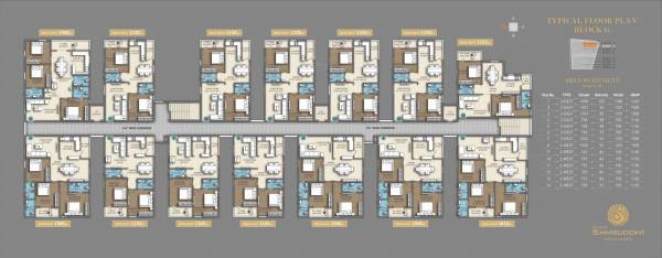  devi-homes-samruddhi Block G Cluster Plan from 1st to 6th Floor