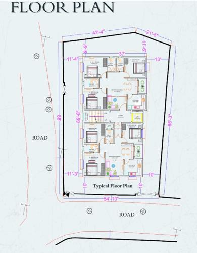  nandan-vihar Barsane Nandan Vihar Cluster Plan from 1st to 5th Floor