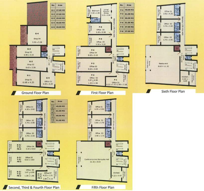  s k towers S K Towers Cluster Plan from ground to 6th Floor