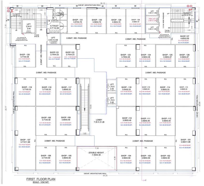  zircon arena A Cluster Plan For 1st Floor
