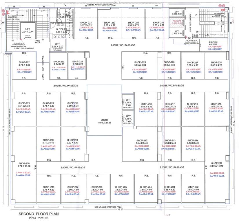  zircon arena A Cluster Plan For 2nd Floor