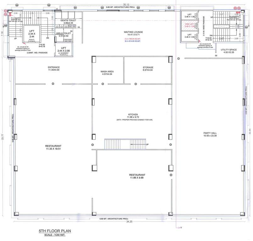  zircon arena A Cluster Plan For 5th Floor
