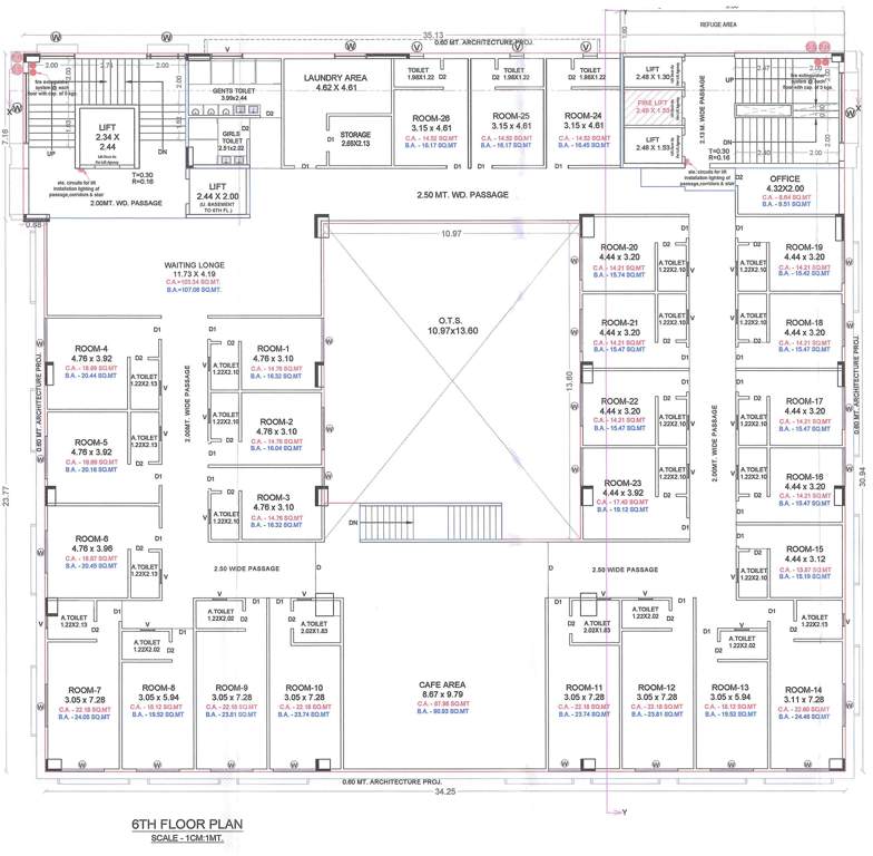  zircon arena A Cluster Plan For 6th Floor