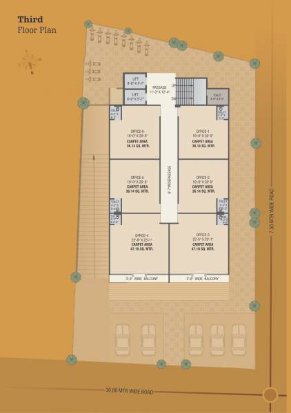  madhus-icon Madhus Icon Cluster Plan for 3rd Floor