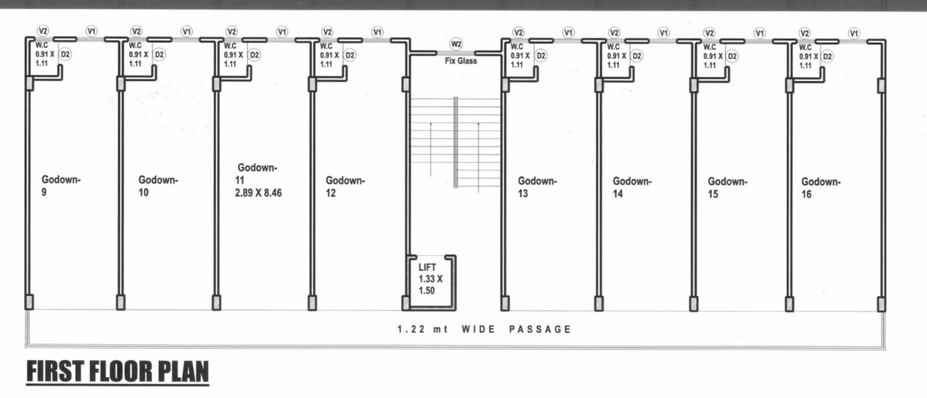  shiv square Shiv Square Cluster Plan for 1st Floor