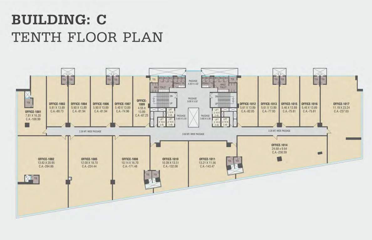  corporate park Block C Cluster Plan for 10th Floor