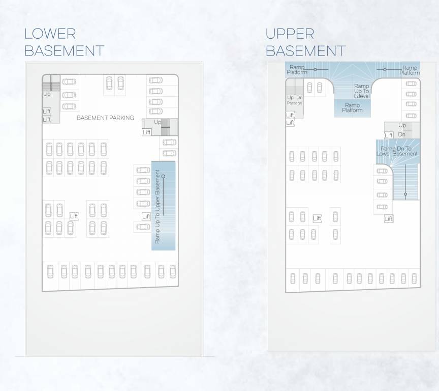 galleria Block A Basement Floor Cluster Plan