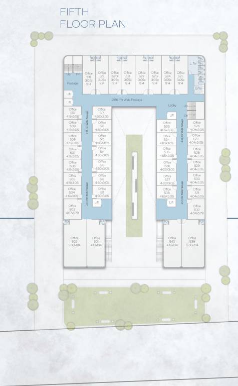 galleria Block A Cluster Plan for 5th Floor