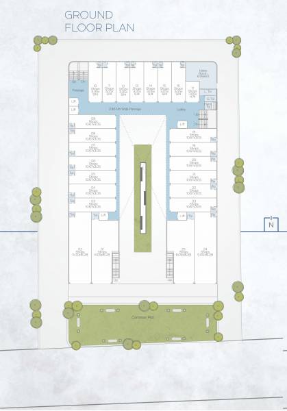 Block A Ground Floor Cluster Plan galleria Block A Ground Floor Cluster Plan