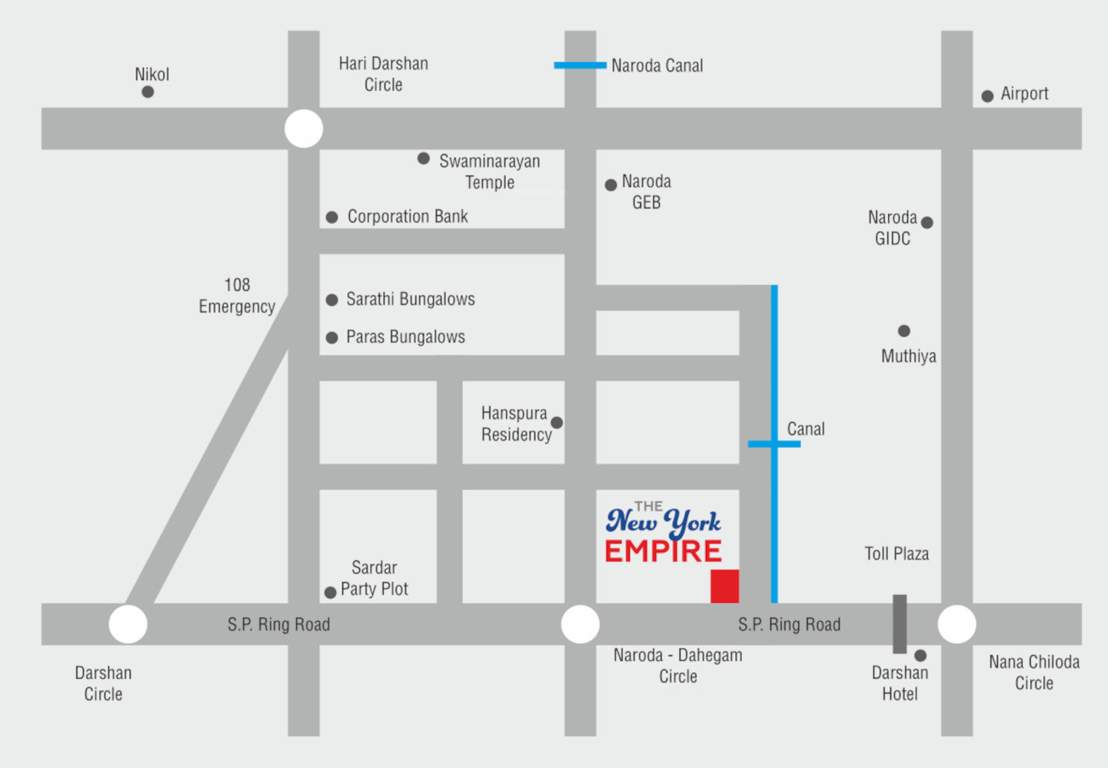  the newyork empire Location Plan