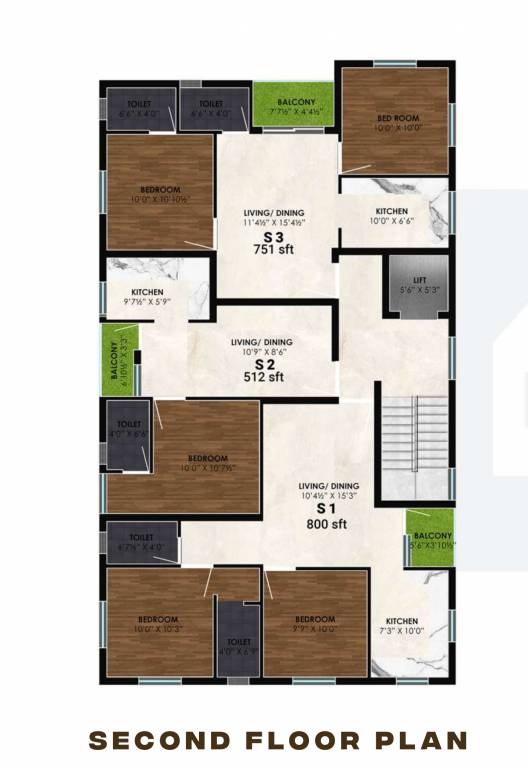  kubera Kubera Cluster Plan for 2nd Floor