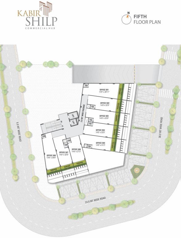  kabir shilp A Cluster Plan For 5th Floor