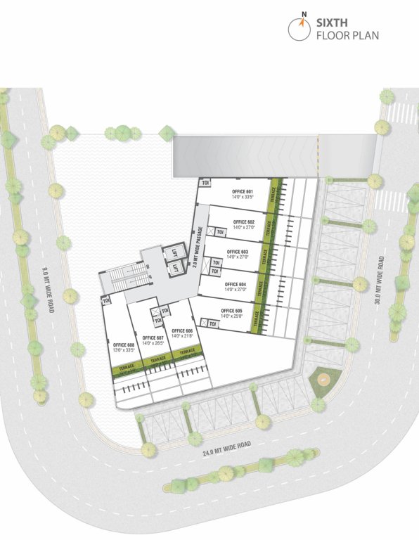  kabir shilp A Cluster Plan For 6th Floor
