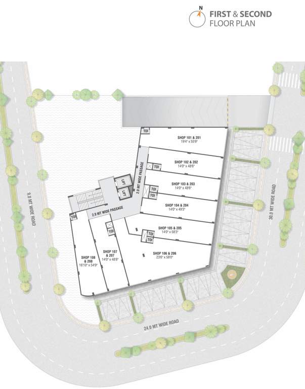  kabir shilp A Cluster Plan From 1st To 2nd Floor