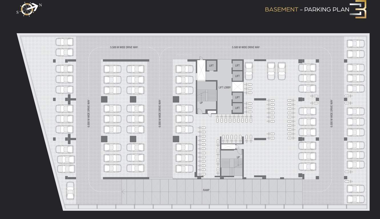  square iii b phase ii Block  B Basement Cluster Plan