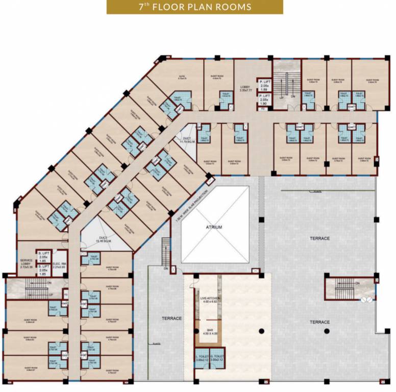  brij tower Brij Tower Cluster Plan For 7th Floor