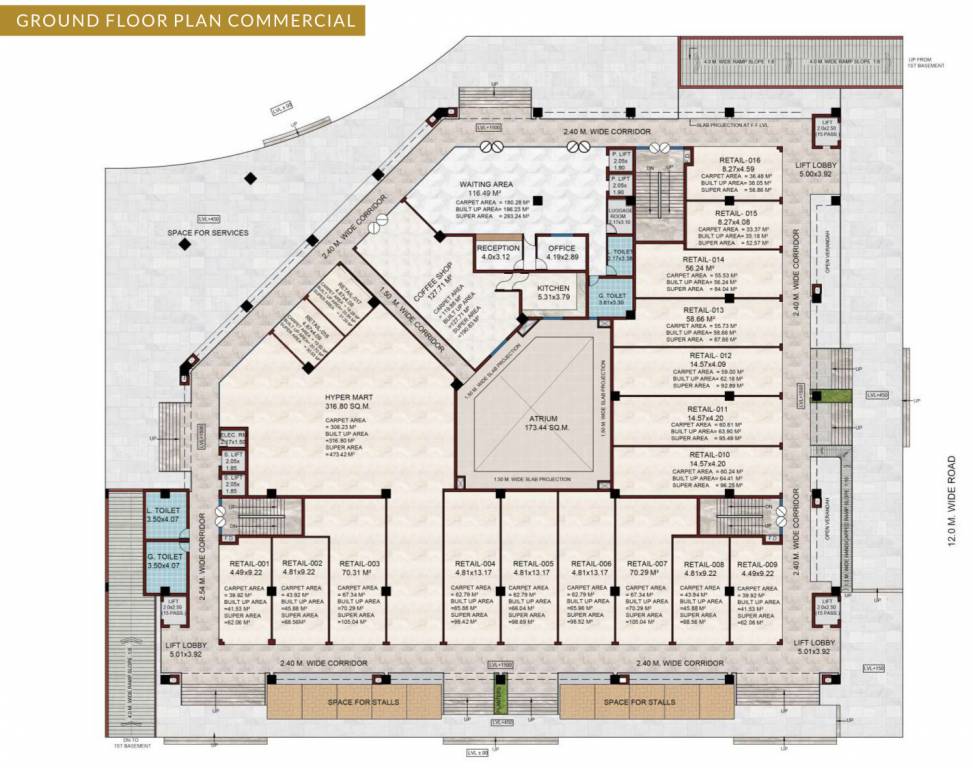  brij tower Brij Tower Ground Cluster Plan
