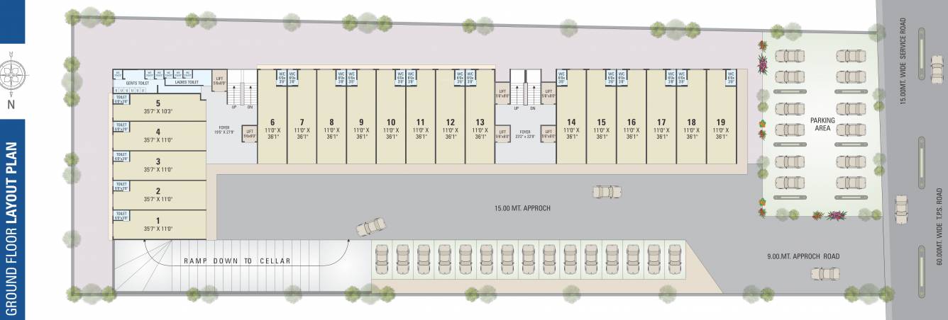  ishwar arcade A Cluster Plan For Ground Floor