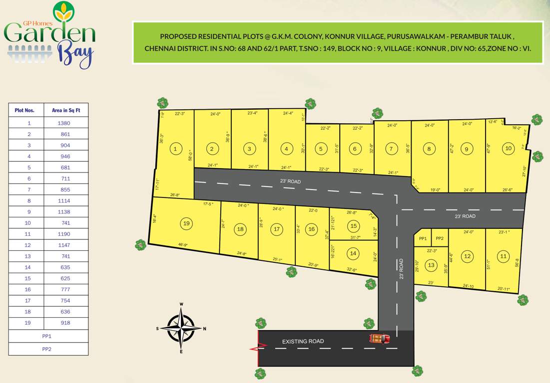  garden bay Layout Plan