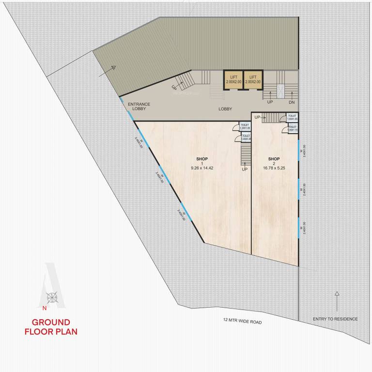  aura sky tower Aura Sky Tower Cluster Plan for ground Floor