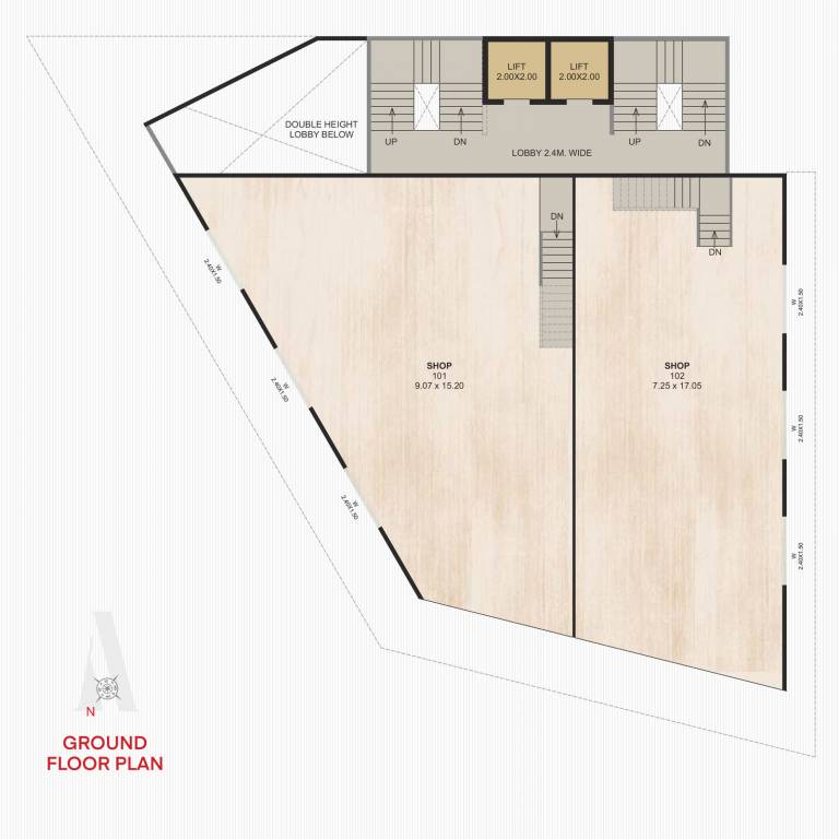  aura sky tower Aura Sky Tower Cluster Plan for ground Floor