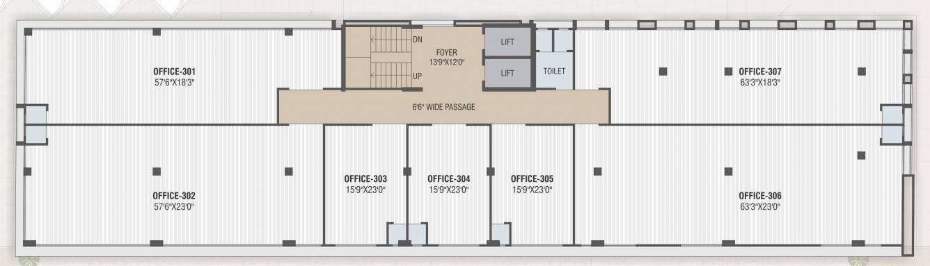  yash empire Yash Empire Cluster Plan For 3rd Floor