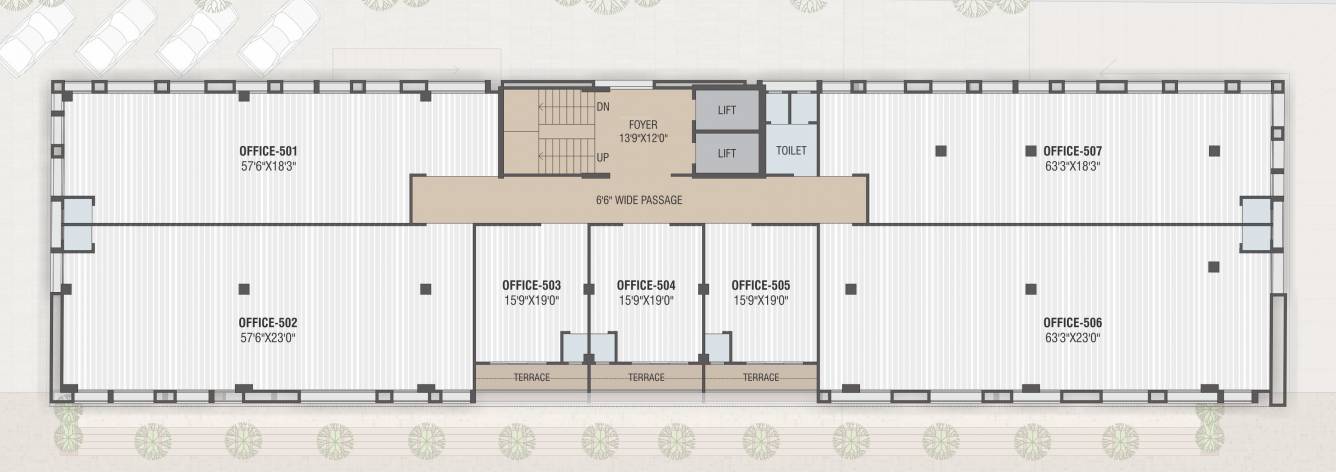  yash empire Yash Empire Cluster Plan For 5th Floor