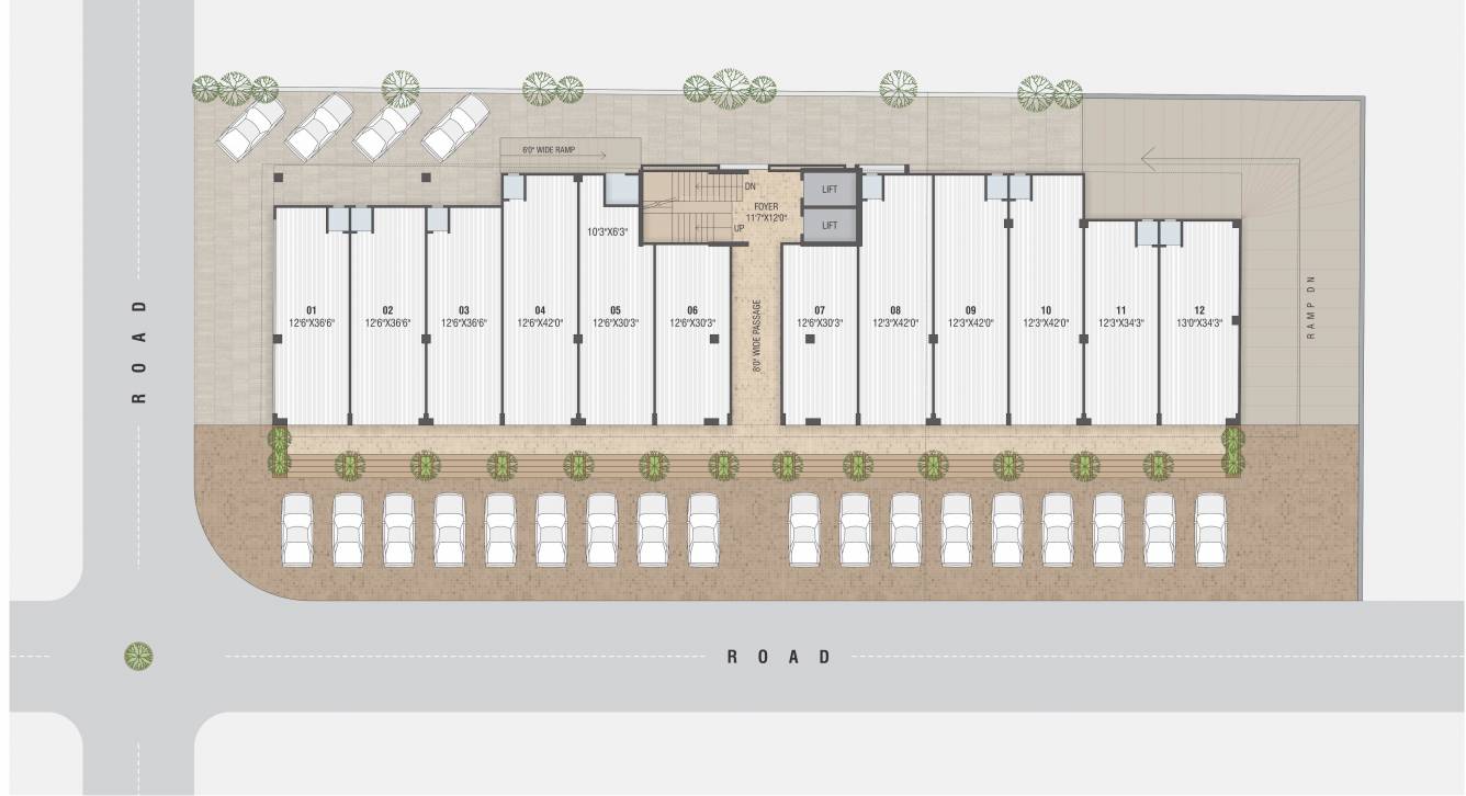  yash empire Yash Empire Cluster Plan For Ground Floor