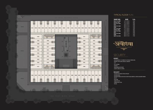 Ayodhya Textile Market Cluster Plan for Typical Floor ayodhya-textile-market Ayodhya Textile Market Cluster Plan for Typical Floor