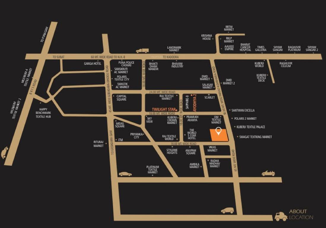  ayodhya textile market Location Plan