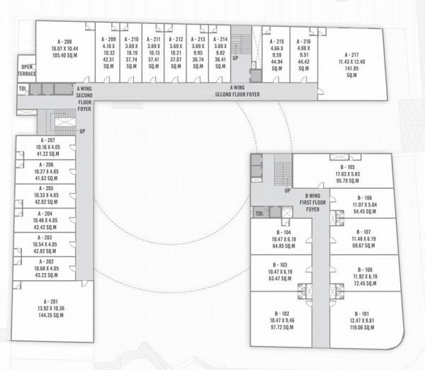  273 Block A And B Cluster Plan For 2nd Floor
