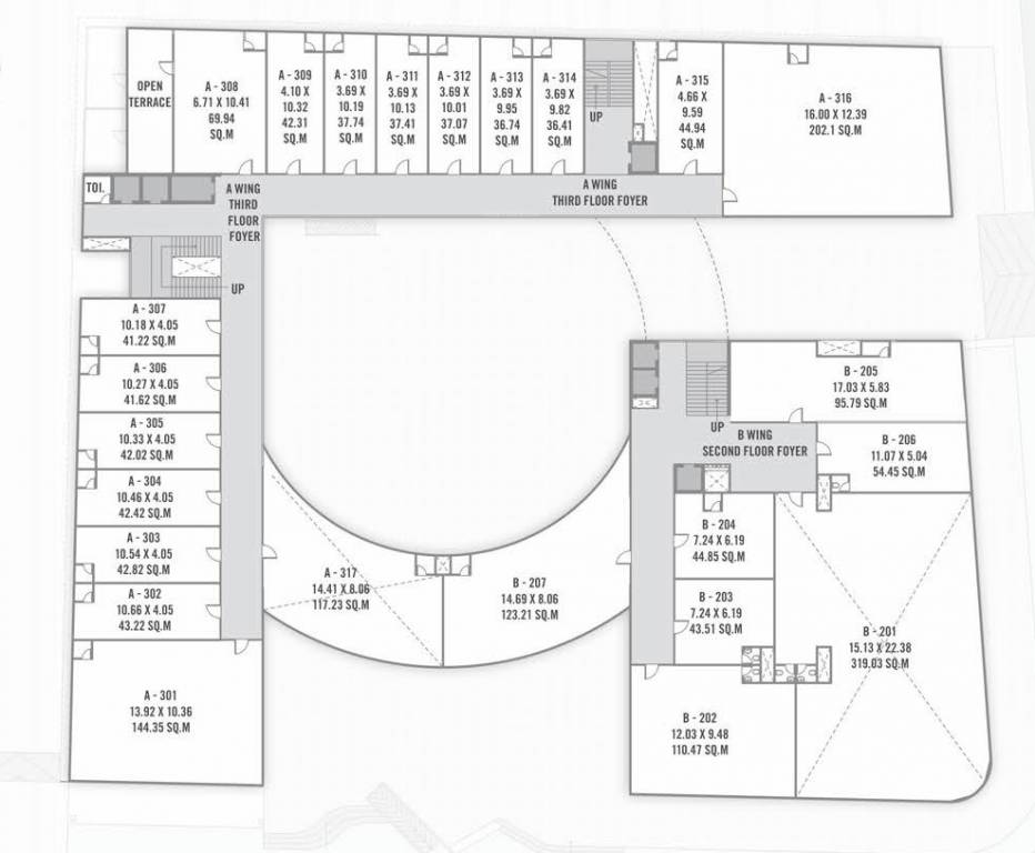  273 Block A And B Cluster Plan For 3rd Floor