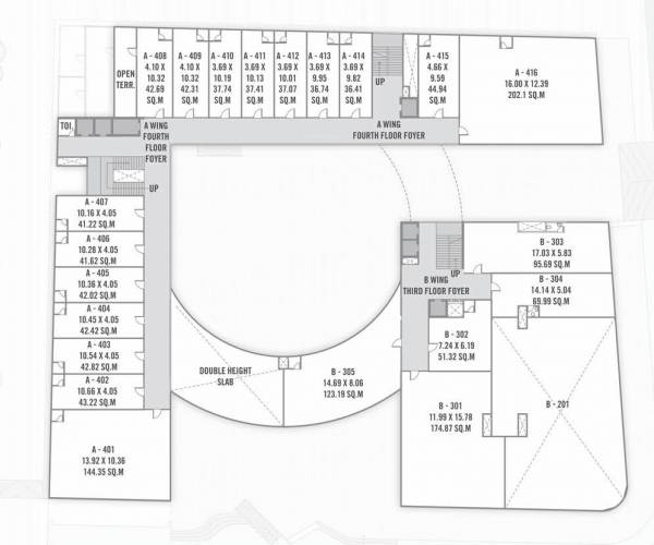  273 Block A And B Cluster Plan For 4th Floor