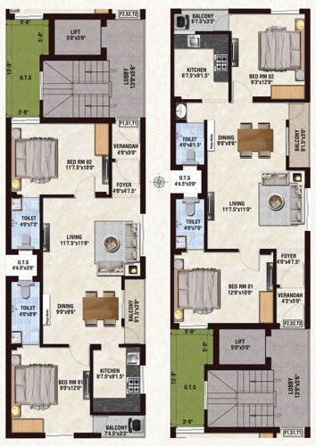  sj-enclave SJ Enclave Cluster Plan from 1st to 3rd Floor