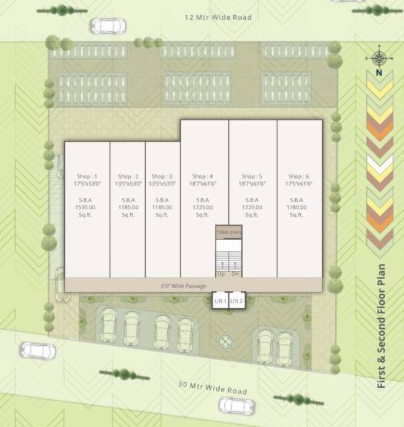  icon Icon Cluster Plan from 1st to 2nd Floor
