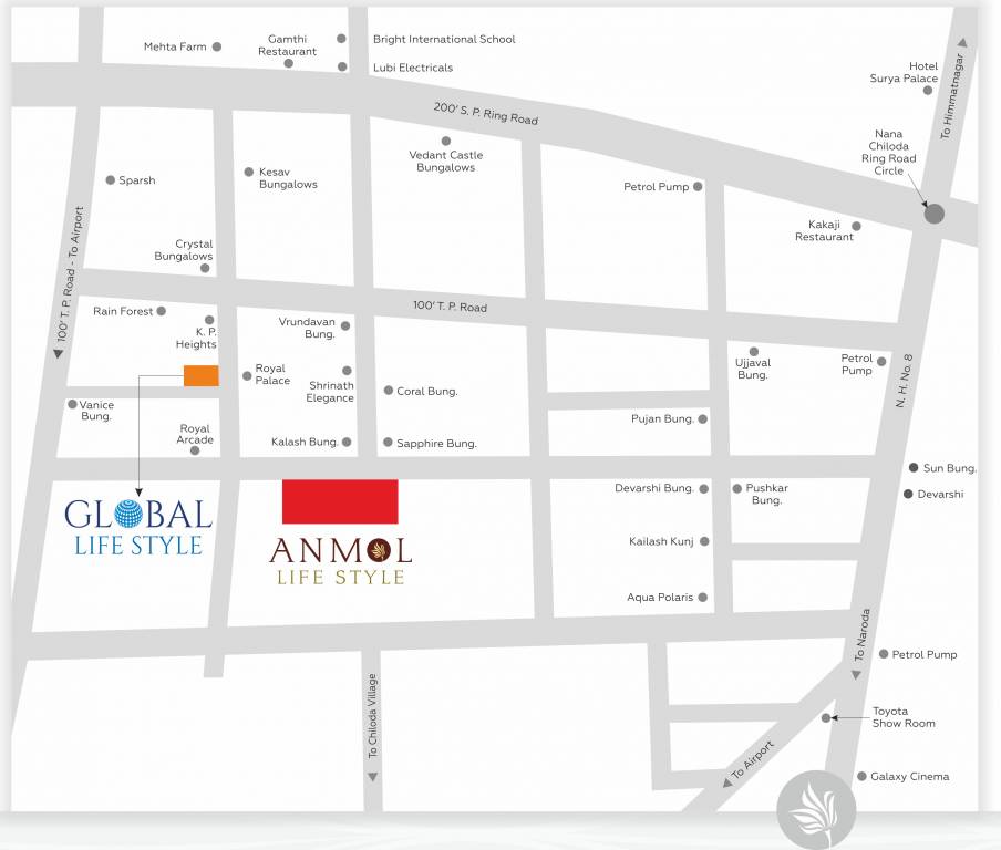  trimurti anmol lifestyle Location Plan
