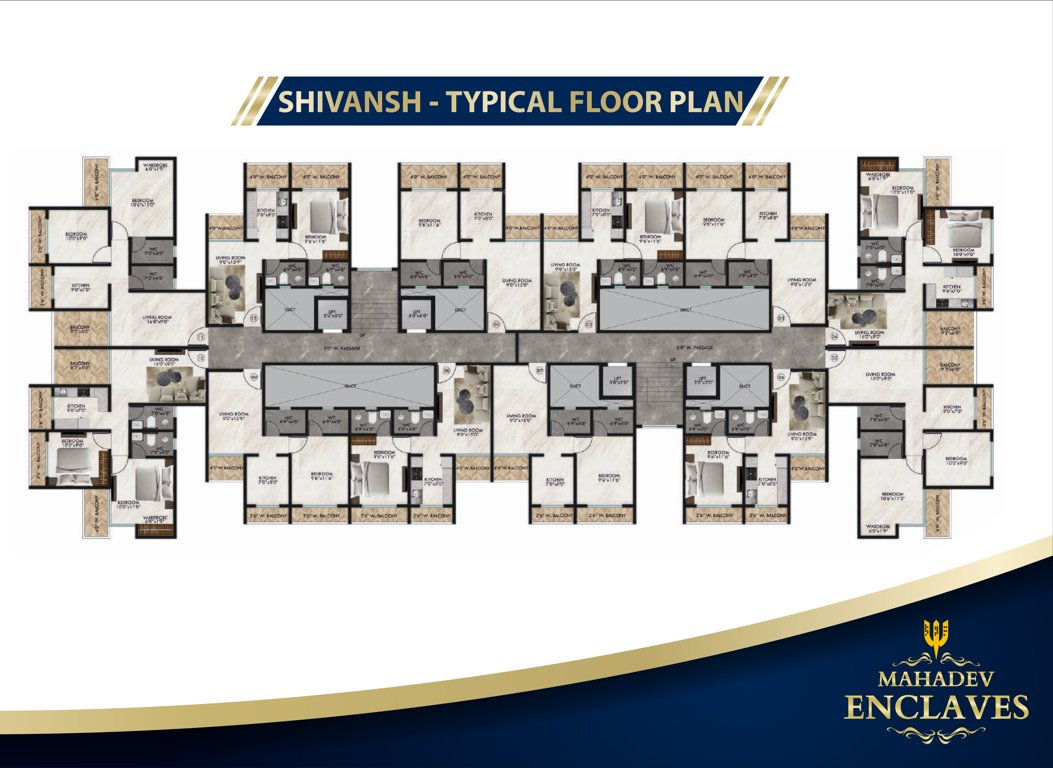  enclaves Mahadev Enclaves Building No 01 Cluster Plan