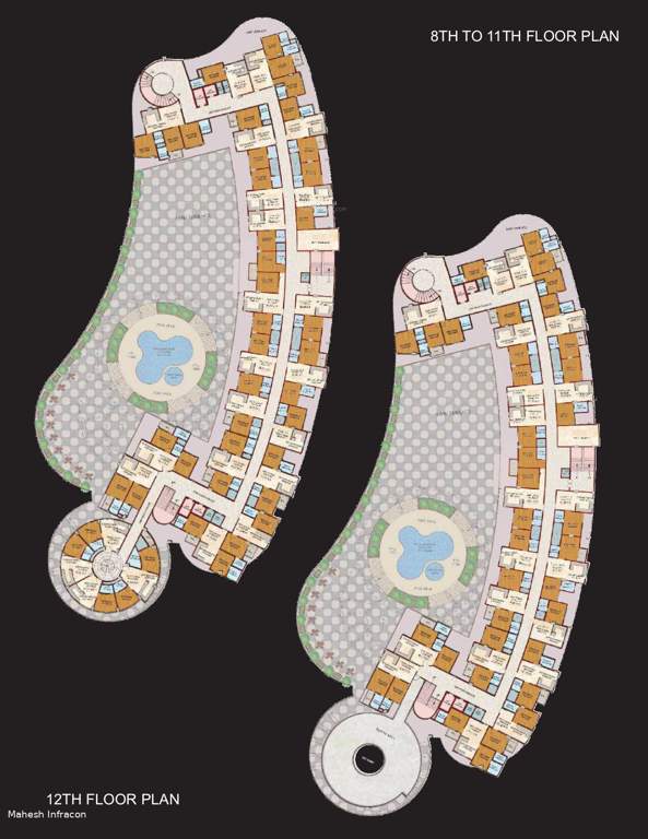  crescent mall and heights Crescent Mall And Heights Cluster Plan for 12th Floor