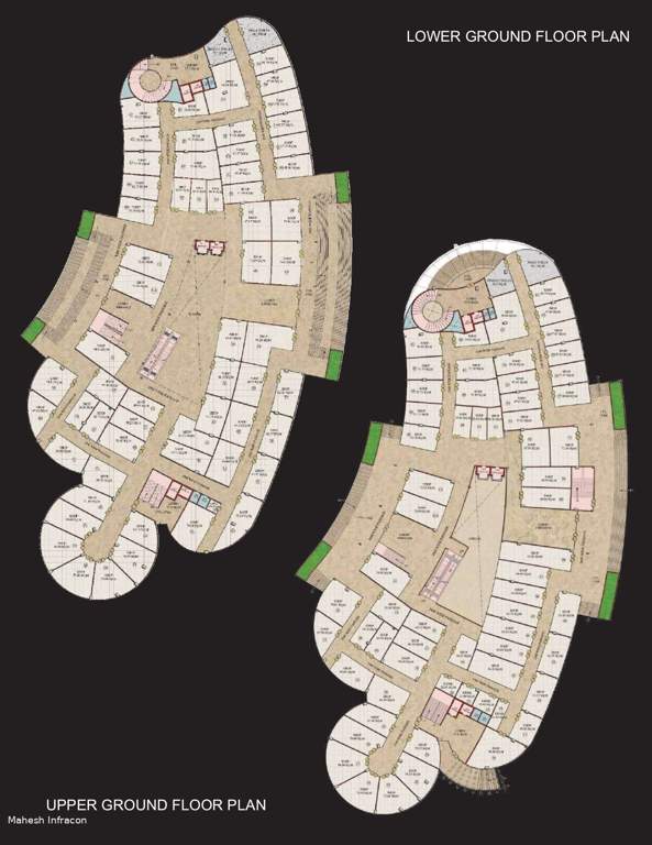  crescent mall and heights Crescent Mall And Heights Cluster Plan for ground Floor