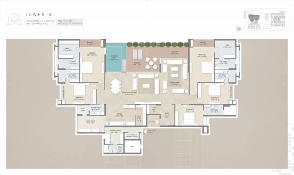  greenwoods-abode Tower B Cluster Plan from 1st to 12th Floor