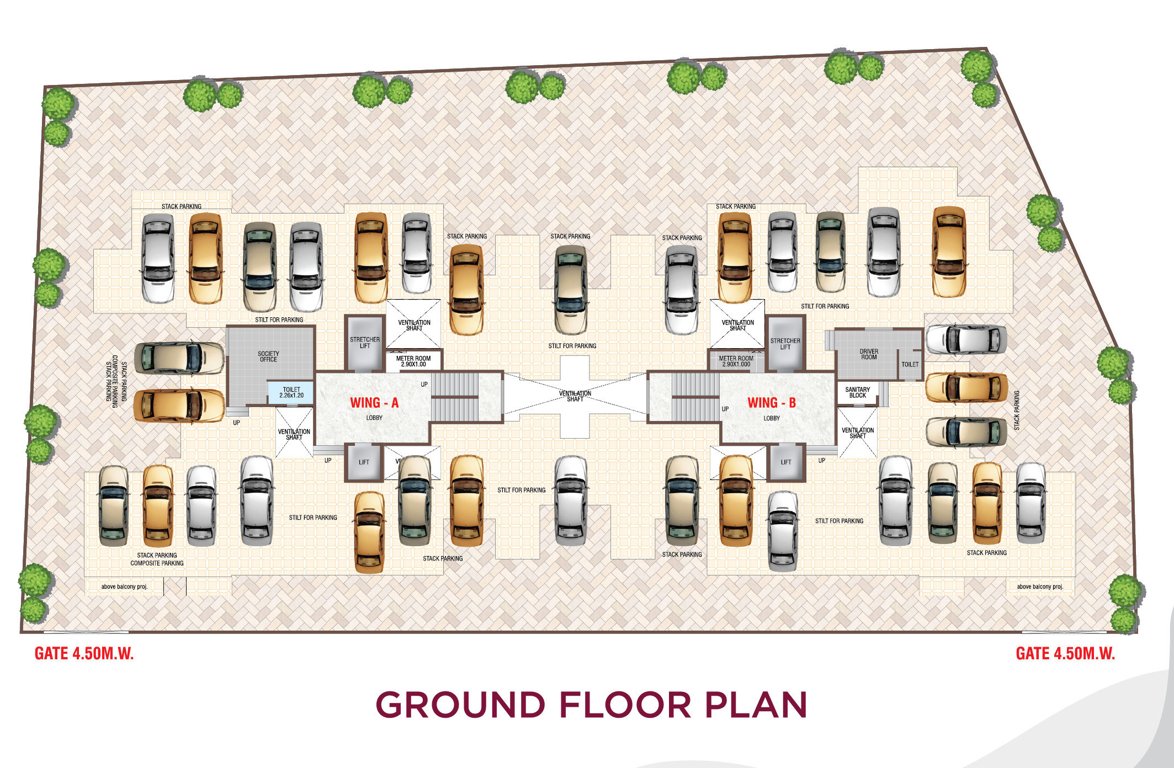  orchid castle Orchid Castle Wing A and B Cluster Plan