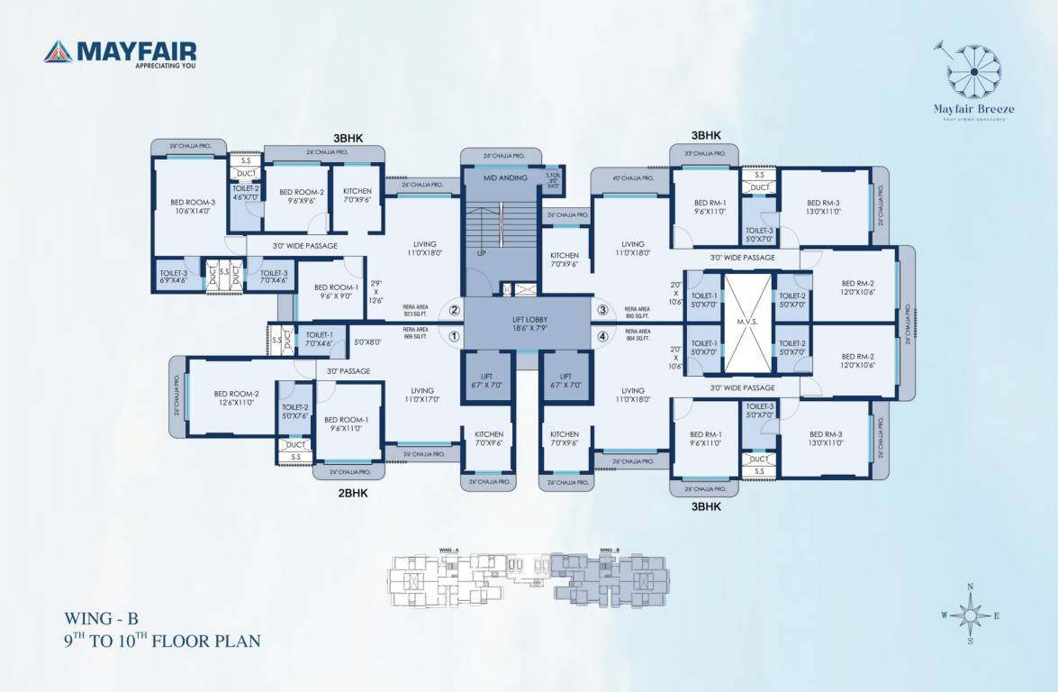  breeze Wing B Cluster Plan