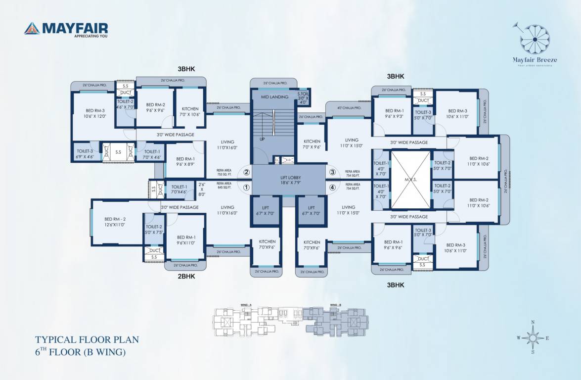  breeze Wing B Cluster Plan