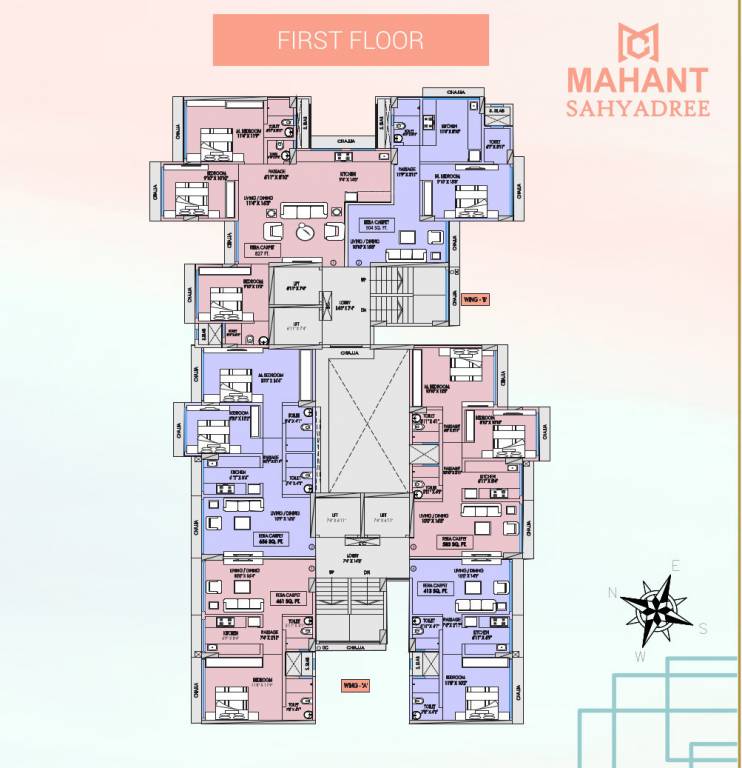  sahyadree A Wing Cluster Plan