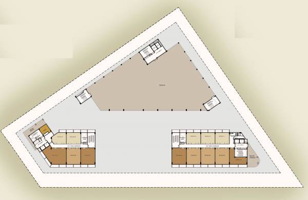  centra Block A And B Cluster Plan For 5th Floor